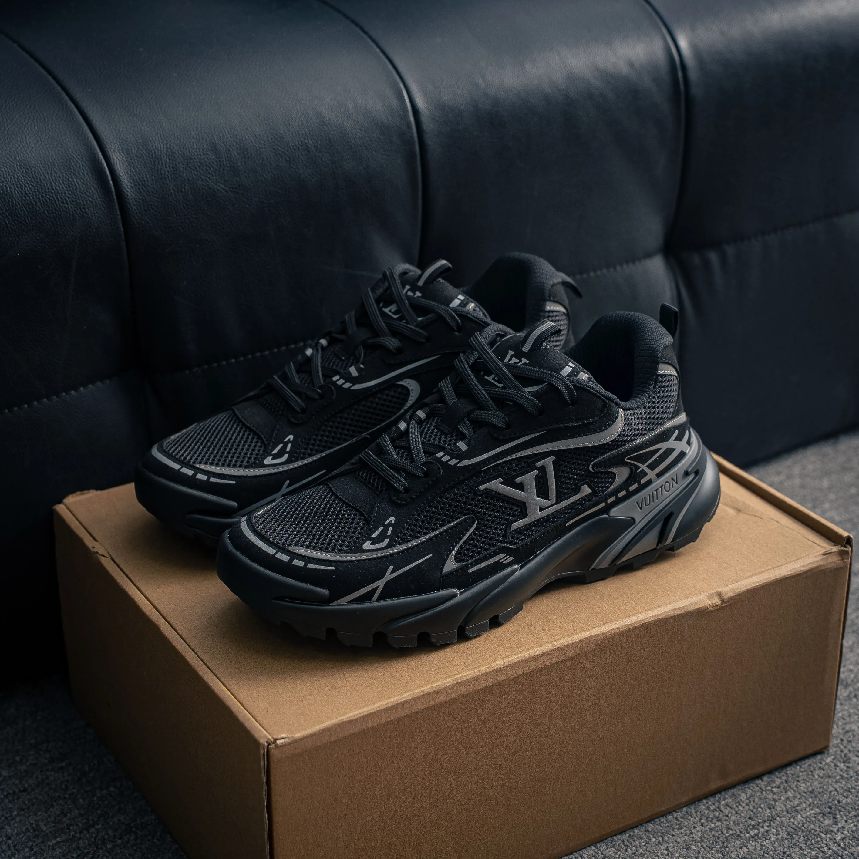 # Lv Tatic Runner Tatic Runner Series Platform Sole Chunky Sneakers， Retro Shoes ， 。Shoes ， "VUITTON